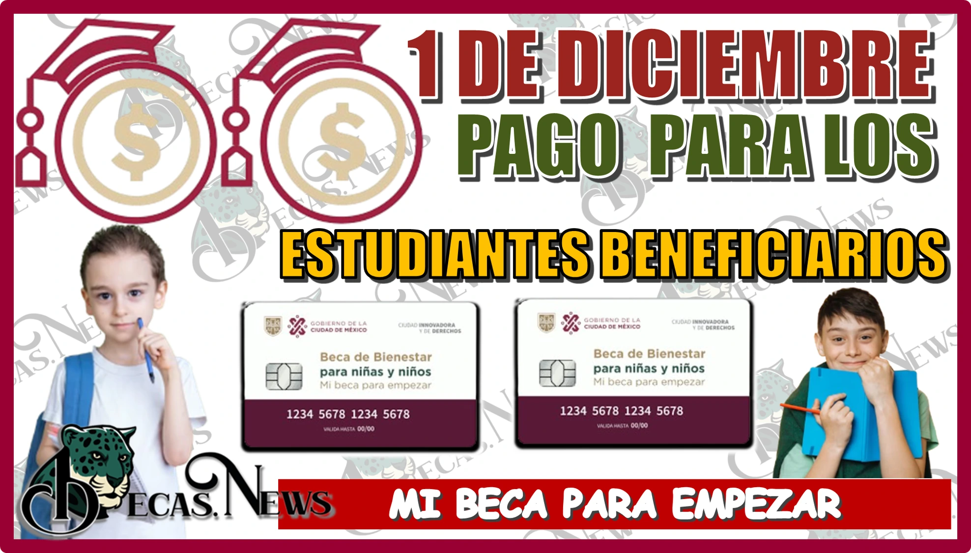  1 DE DICIEMBRE | PAGO PARA LOS ESTUDIANTES BENEFICIARIOS DE MI BECA PARA EMPEZAR 