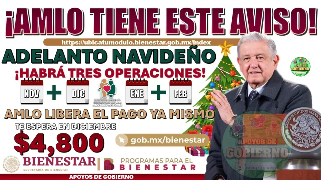 💸🥳 EN DICIEMBRE RECIBE TUS $4,800 ¡AVISO URGENTE!🥳💸 TU PENSIÓN BIENESTAR ✅¡AMLO LO TIENE LISTO!✅