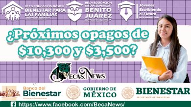 ¡Excelentes Noticias! $10,300 y $3,500 para estudiantes de la beca Benito Juárez