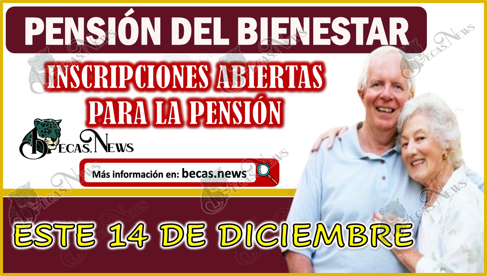 Estas personas de la tercera edad estarán siendo atendidas el jueves 14 de diciembre 2023 | Pensión del Bienestar para el Adulto Mayor