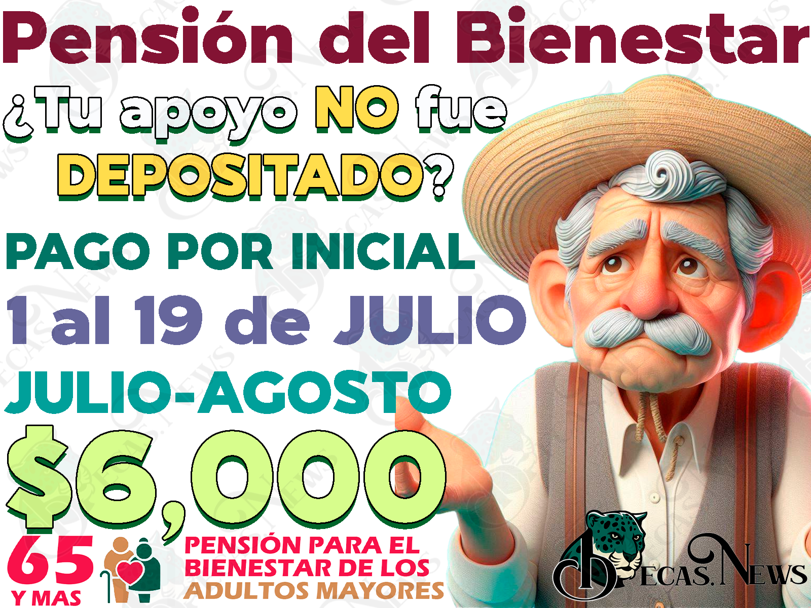 ¿Qué hacer si tus apoyos monetarios de la Pensión Bienestar no han sido depositados?