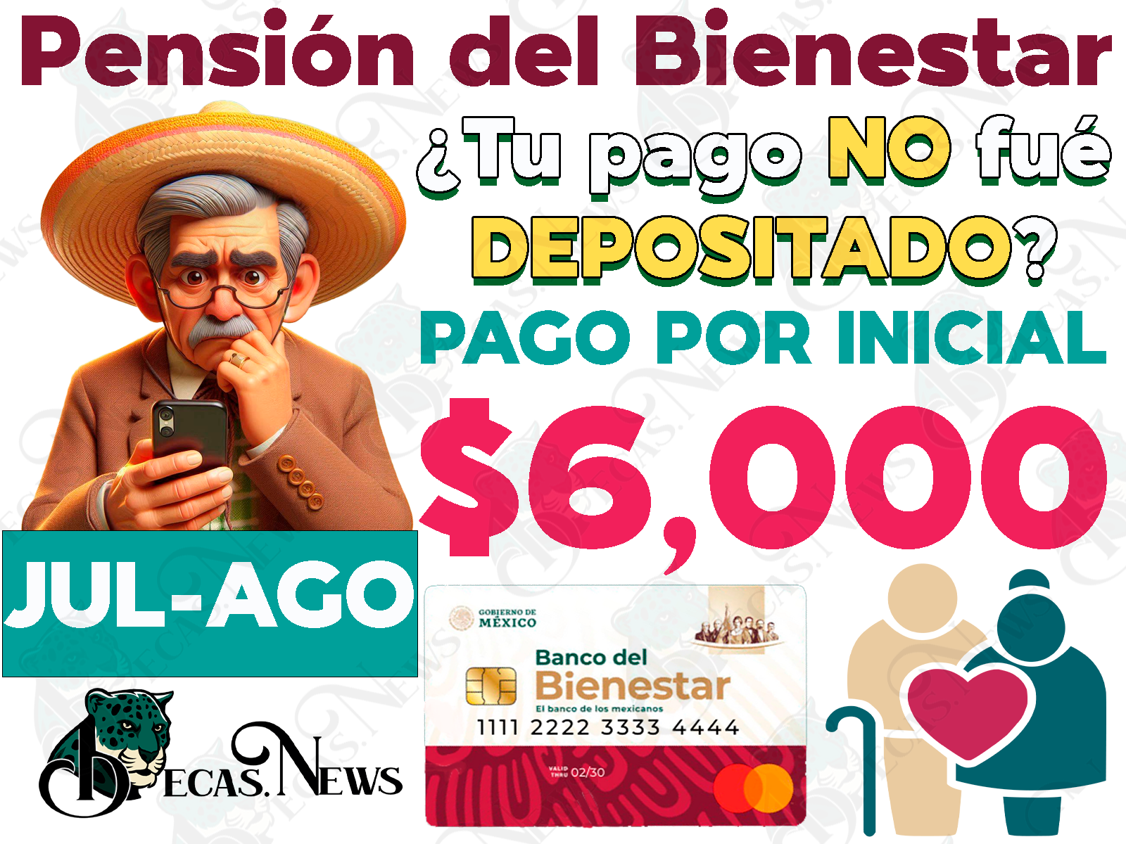 Entrega de apoyos monetarios para Pensionados del Bienestar. ¿Tu apoyo NO fué depositado en la fecha de tu INICIAL?