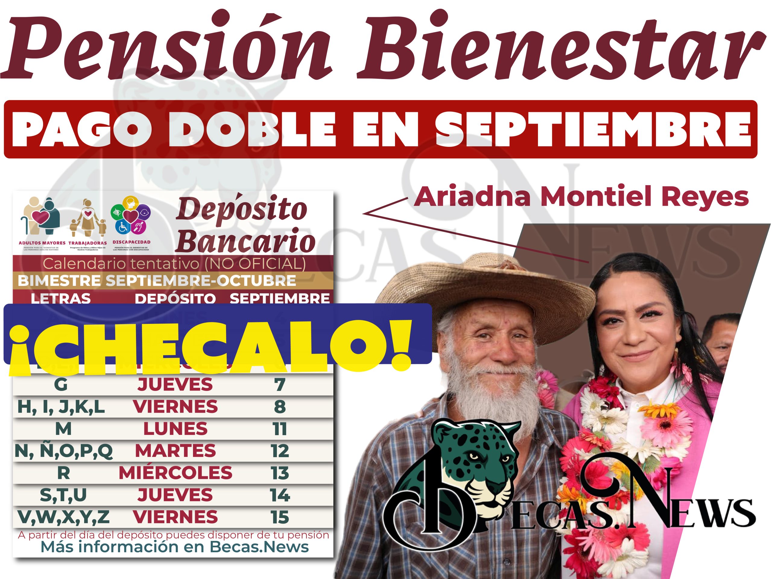 PAGO DOBLE para Adultos Mayores: Pensión Bienestar otorgará 9,600 pesos en septiembre