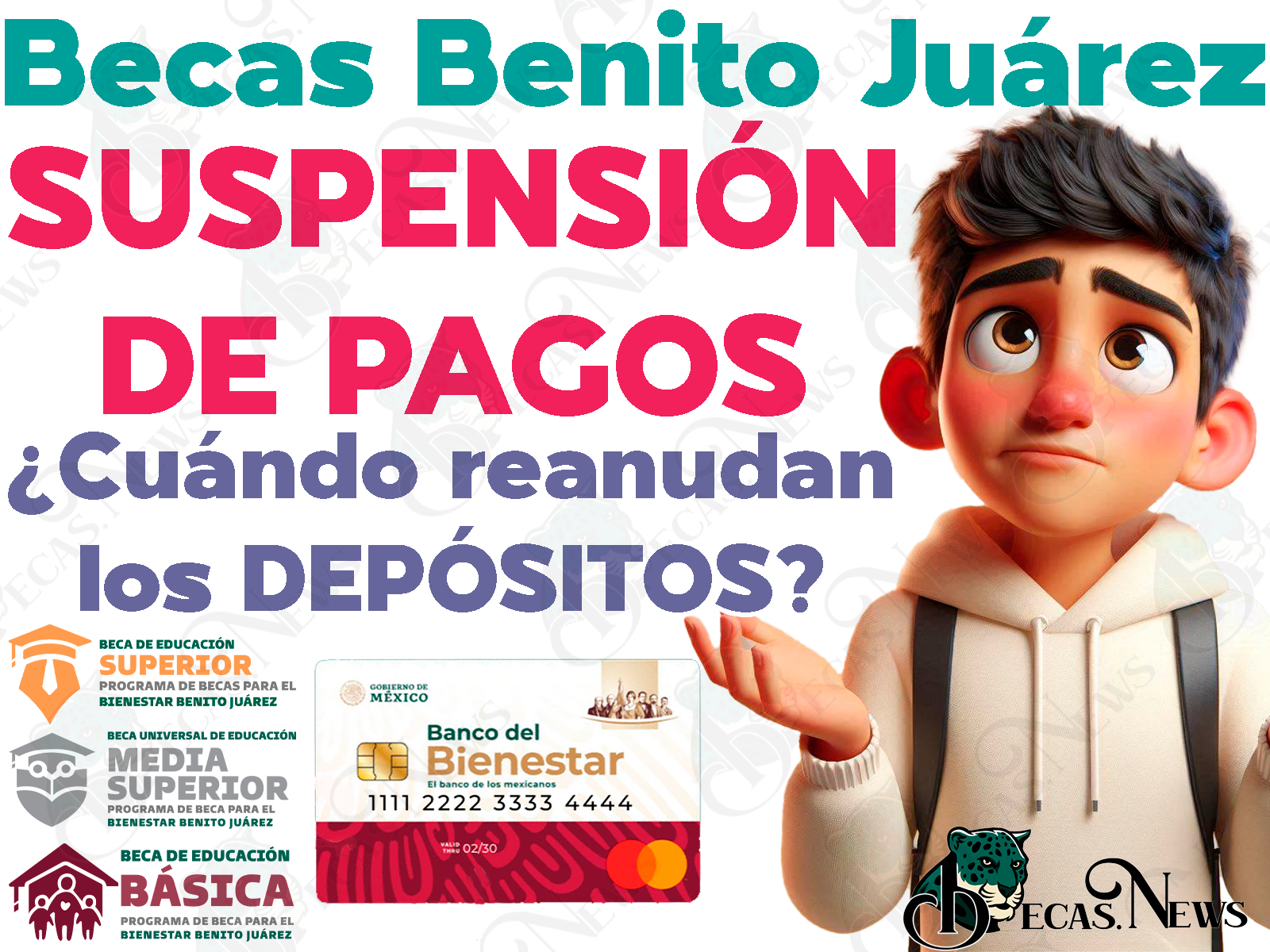 Coordinación de Becas anuncia SUSPENSIÓN DE PAGOS para beneficiarios de las Becas para el Bienestar Benito Juárez