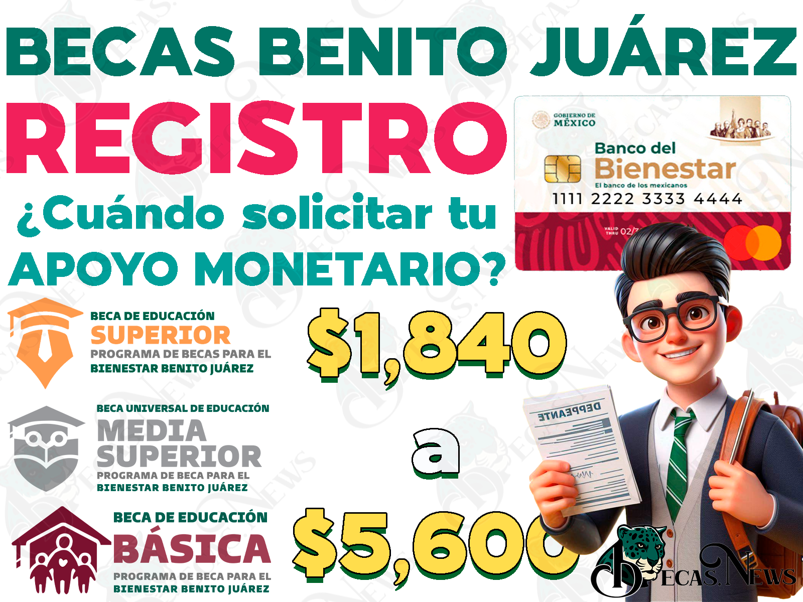 Fechas de INCORPORACIÓN para el programa de Becas Benito Juárez de Educación BÁSICA, ¿Cuándo debes regístrarte al programa?