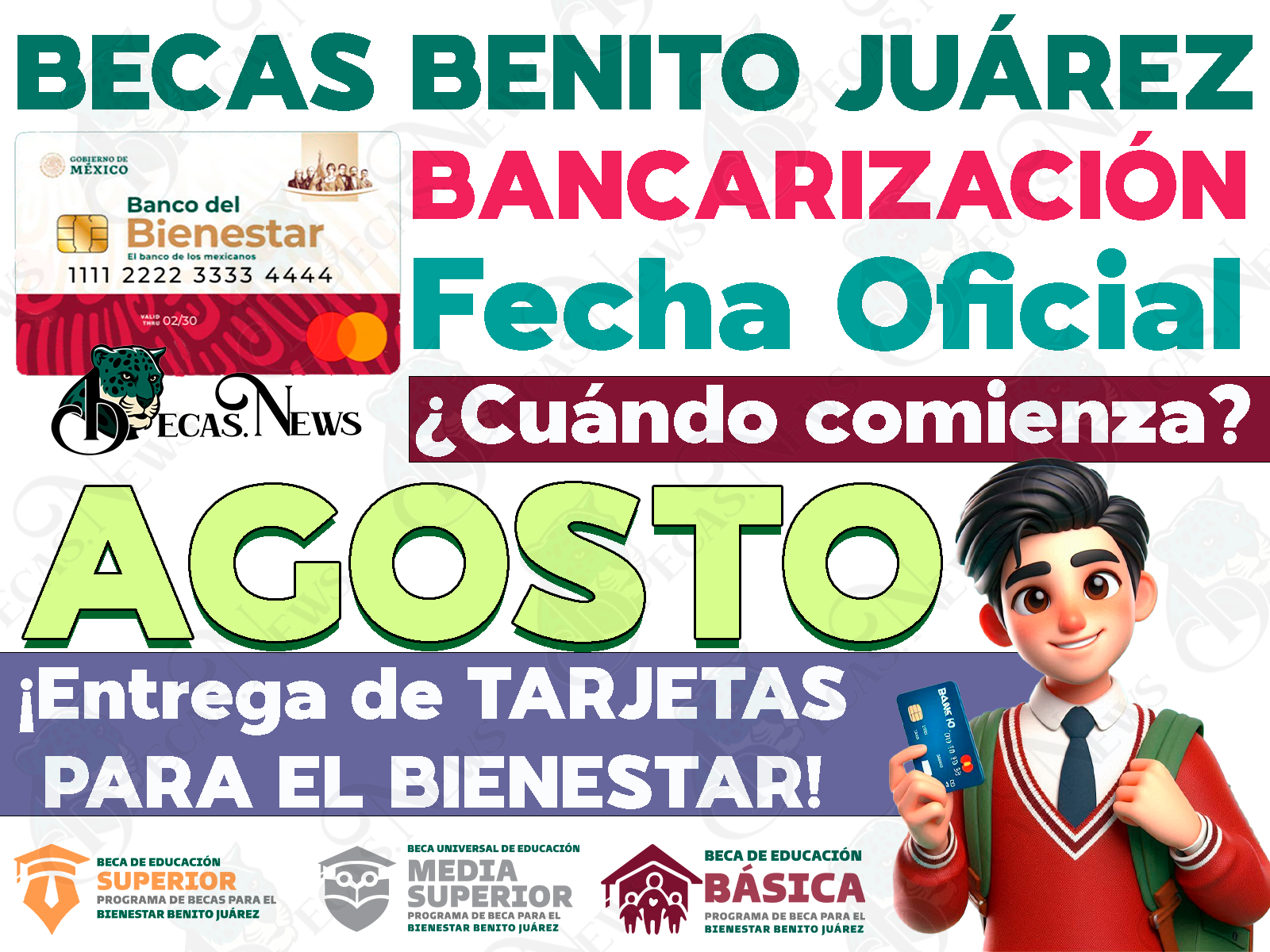 Bancarización para estudiantes beneficiarios de las Becas para el Bienestar Benito Juárez. ¿Cuándo habrá un nuevo operativo de entrega de Tarjetas?