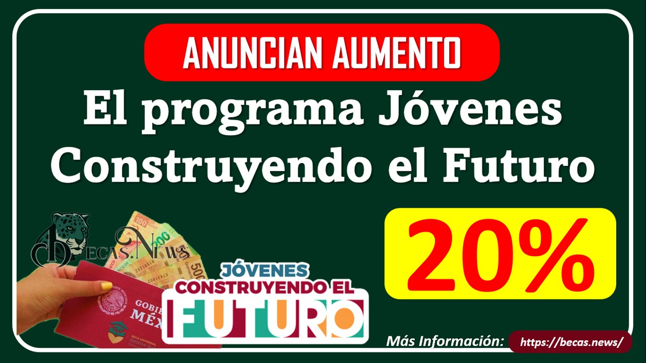 El programa Jóvenes Construyendo el Futuro confirma Aumento para 2023: 6 mil 310 pesos Mensuales