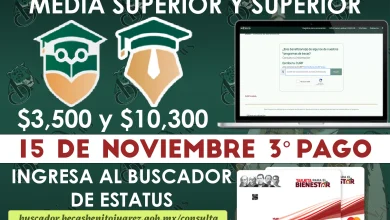 $3,500 y $10,300 ¡Educación Media Superior y Superior! Este día iniciara el OPERATIVO DE ENTREGA de las Becas Benito Juárez
