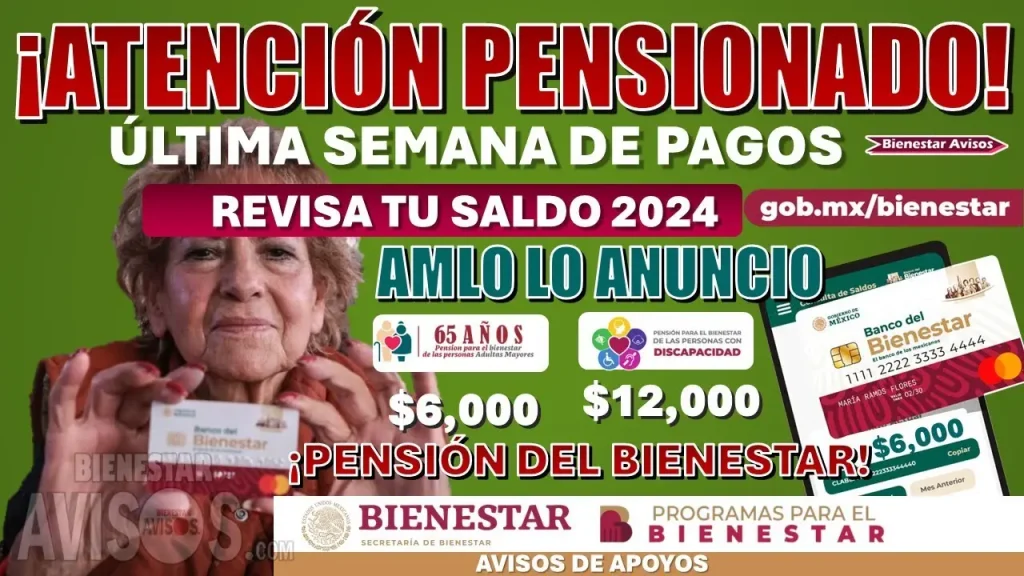 🔴 ATENCIÓN PENSIONADOS🔴ÚLTIMA SEMANA DE PAGOS 🤑💸😉