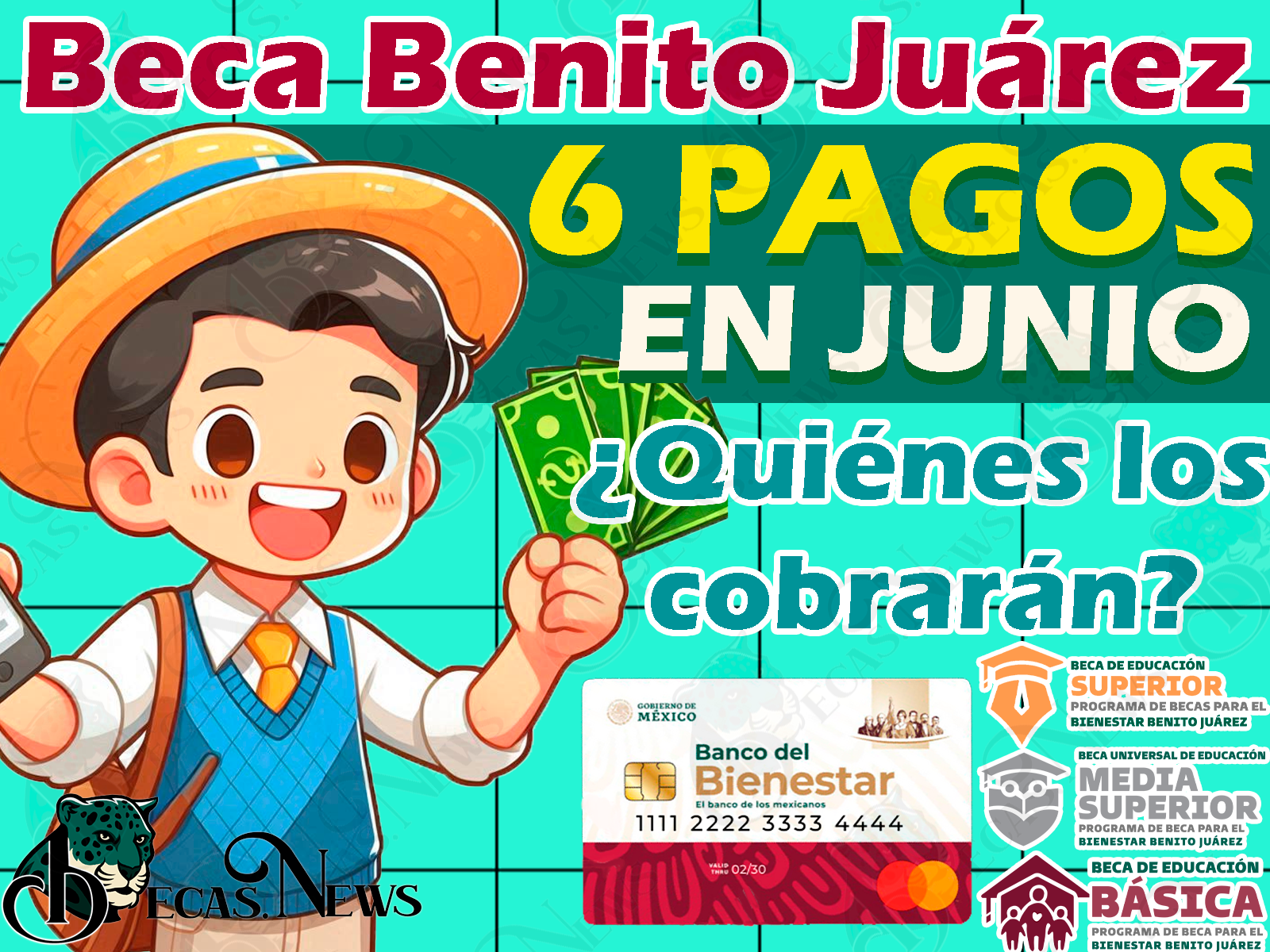 Recibirás 6 PAGOS de las Becas Benito Juárez en el mes de Junio. ¿Quiénes los recibirán y por qué?