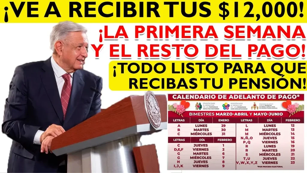 💵😱¡AMLO ADELANTO DESDE ESTA SEMANA LOS PAGOS PARA LAS PENSIONES DEL BIENESTAR!💵😱