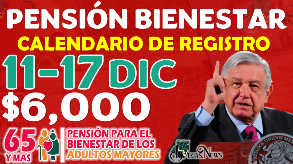 Registro a la Pensión del Bienestar del 11 al 17 de Diciembre | ¡Estos son los Adultos Mayores en hacerlo!