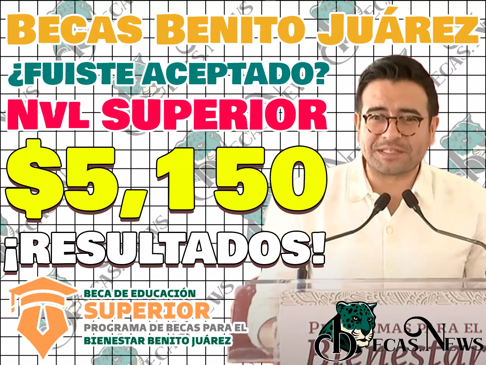 Publicación de resultados de aceptación para las Becas Benito Juárez del Nivel Superior. ¿Fuiste aceptado?