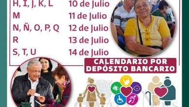 Planificación del 10 al 14 de julio: ¡YA ESTÁ LISTO! $4,800 pesos a los para los Adultos Mayores