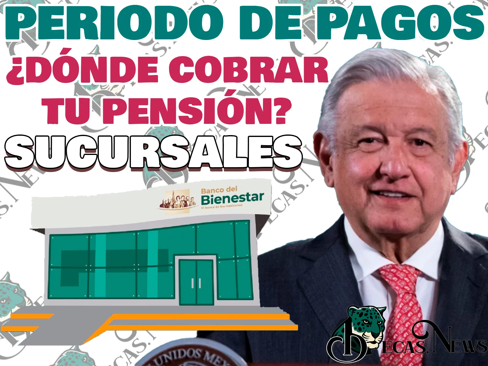 ¿Dónde puedes cobrar tu Pensión del Bienestar? Directorio de SUCURSALES