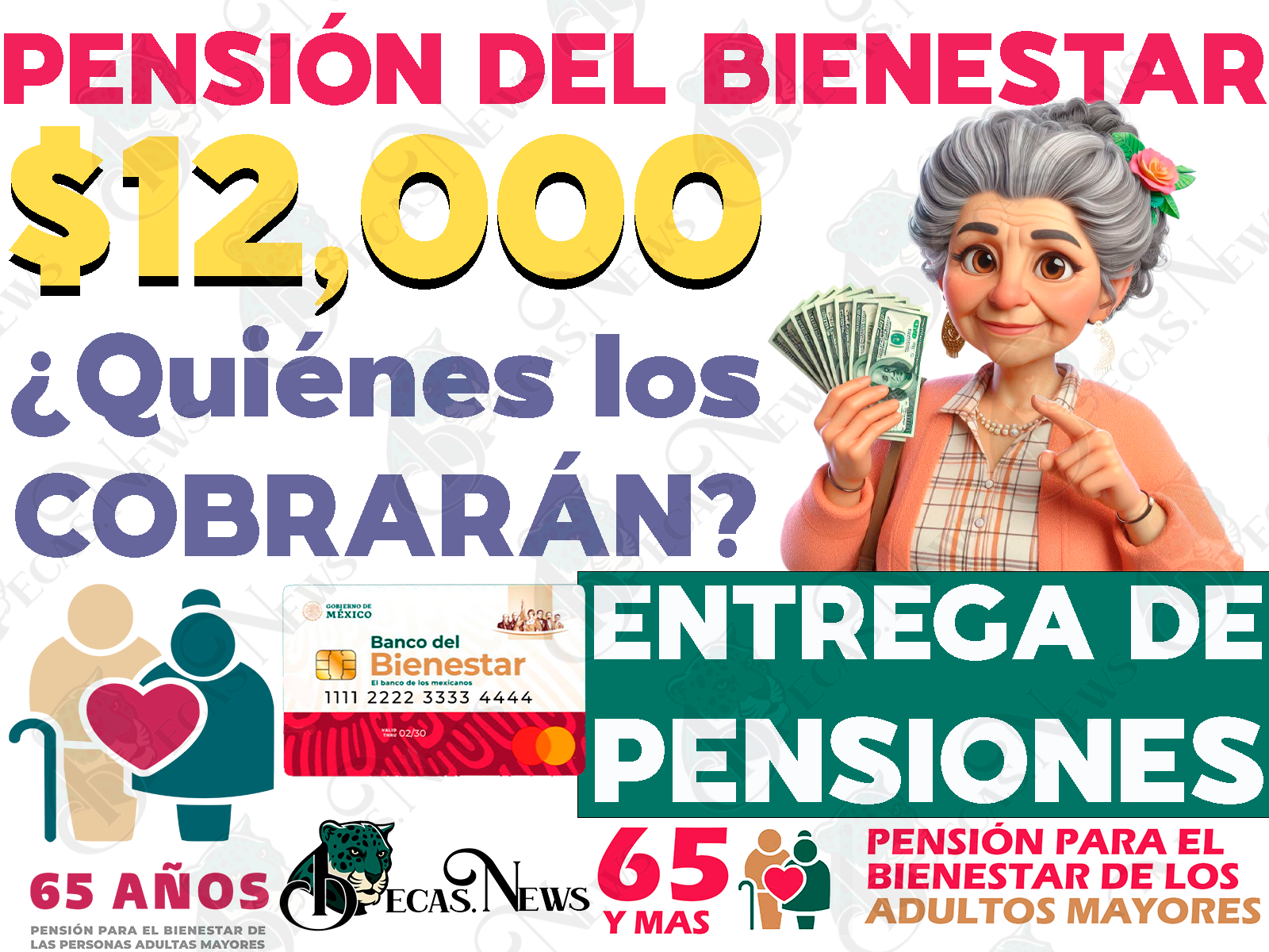 Secretaría del Bienestar confirma depósitos de $12,000 pesos para Pensionados del Bienestar. ¿Quiénes son las personas adultas mayores que recibirán esta cantidad en los meses siguientes?