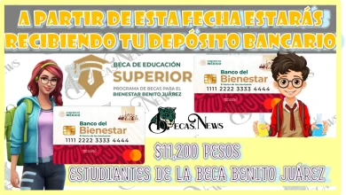 A PARTIR DE ESTA FECHA ESTARÁS RECIBIENDO TU DEPÓSITO BANCARIO DE $11,200 PESOS ESTUDIANTES BENEFICIARIOS DE LA BECA BENITO JUÁREZ 