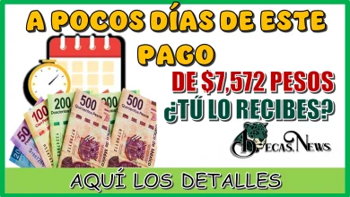 A POCOS DÍAS DE ESTE PAGO DE $7,572 PESOS...¿TÚ LO RECIBES?, AQUÍ LOS DETALLES 