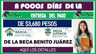 A POCOS DÍAS DE LA ENTREGA DEL PAGO DE $3,680 PESOS DE LA BECA BENITO JUÁREZ | AQUÍ LOS DETALLES 