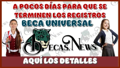 A POCOS DÍAS PARA QUE SE TERMINEN LOS REGISTROS DE ESTA BECA UNIVERSAL… AQUÍ LOS DETALLES 