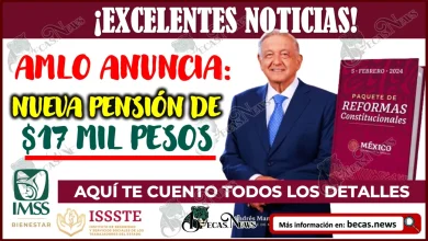 AMLO anuncia nueva pensión de $17 mil pesos. Aquí te cuento todos los detalles.
