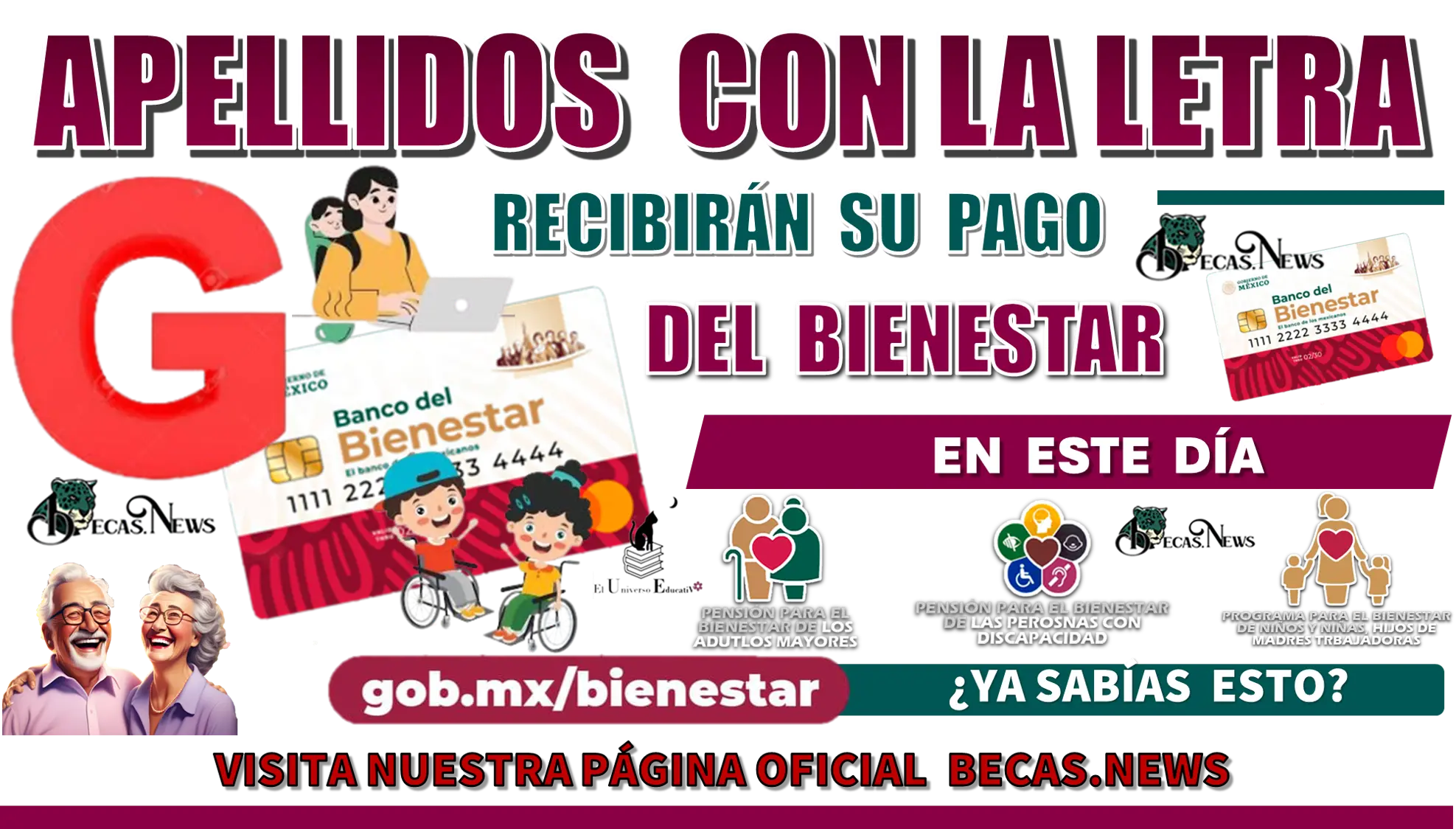 APELLIDOS CON LA LETRA G RECIBIRÁN SU PAGO DEL BIENESTAR EN ESTE DÍA | ¿YA SABÍAS ESTO? 