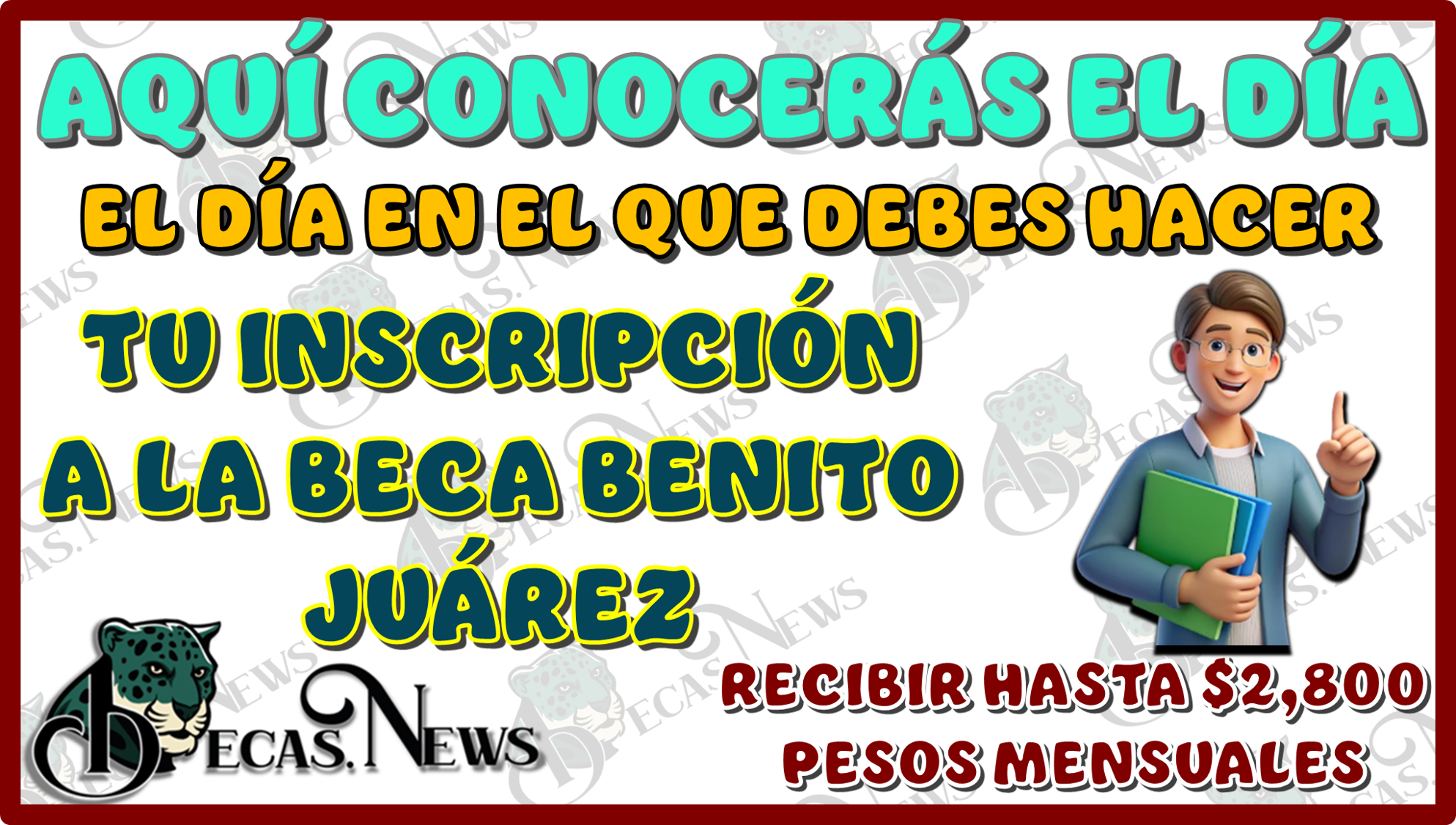 AQUÍ CONOCERÁS EL DÍA EN EL QUE DEBES HACER TU INSCRIPCIÓN A  LA BECA BENITO JUÁREZ Y RECIBIR HASTA $2,800 PESOS MENSUALES 