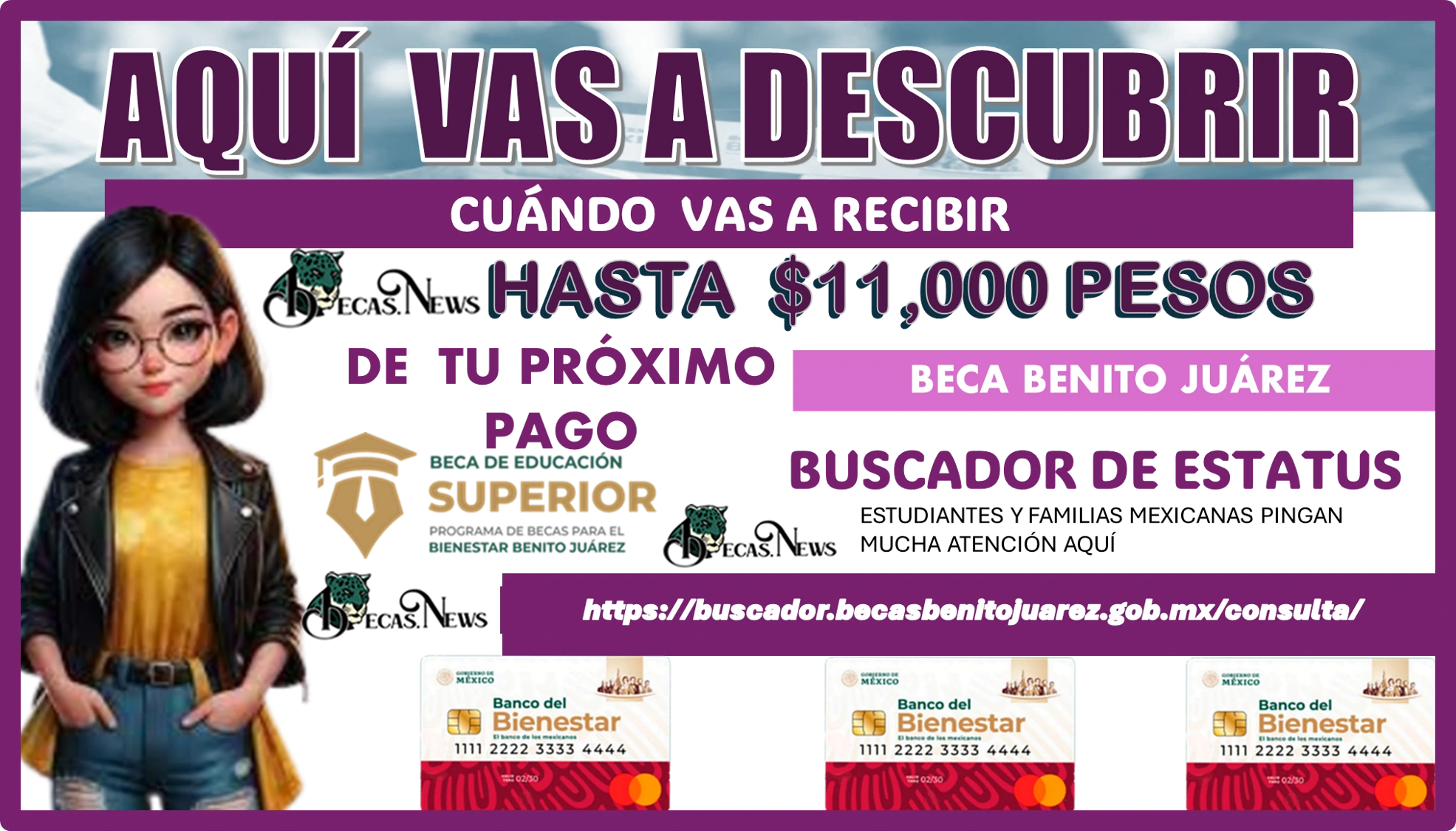 AQUÍ VAS A DESCUBRIR CUÁNDO VAS A RECIBIR HASTA $11,000 PESOS DE TU PRÓXIMO PAGO | BECA BENITO JUÁREZ 