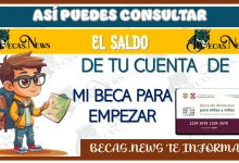 ASÍ PUEDES CONSULTAR EL SALDO DE TU CUENTA DE MI BECA PARA EMPEZAR 