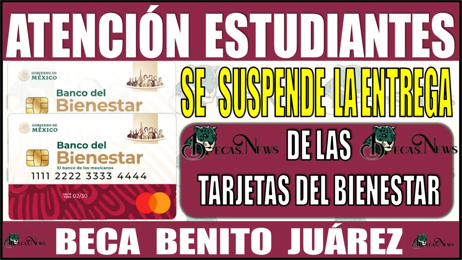 💥👩‍🎓👨‍🎓💳🚨 ATENCIÓN ESTUDIANTES BENEFICIARIOS | SE SUSPENDE LA ENTREGA DE LAS TARJETAS DEL BIENESTAR | BECA BENITO JUÁREZ 💥👩‍🎓👨‍🎓💳🚨