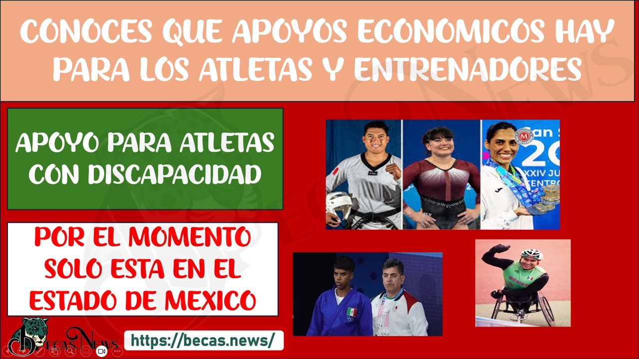 ¡HAY APOYOS ECONÓMICOS PARA LOS DEPORTISTAS Y ENTRENADORES TE PLATICAMOS CUÁLES SON!