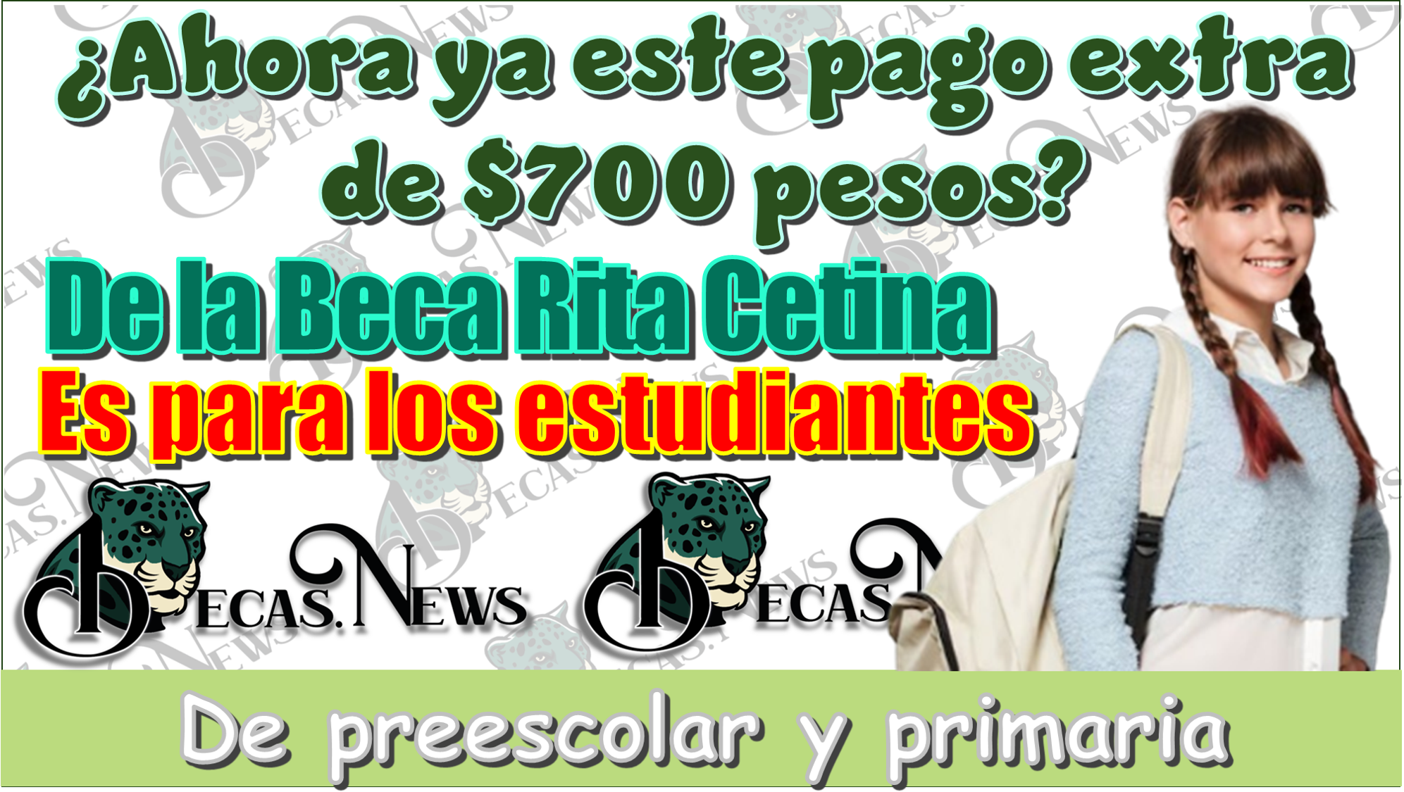 ▷ ¿Ahora ya este pago extra de $700 pesos de la Beca Rita Cetina, es para los estudiantes de preescolar y primaria? » 2025 BECAS.NEWS 🥇 ¿Ahora ya este pago extra de $700 pesos de la Beca Rita Cetina, es para los estudiantes de preescolar y primaria?