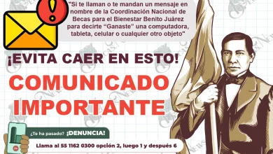 Alumnas, Alumnos y Padres de Familia ¡¡AVISO URGENTE!! No caigas en esto ¡Cuida de tu Beca Benito Juárez!