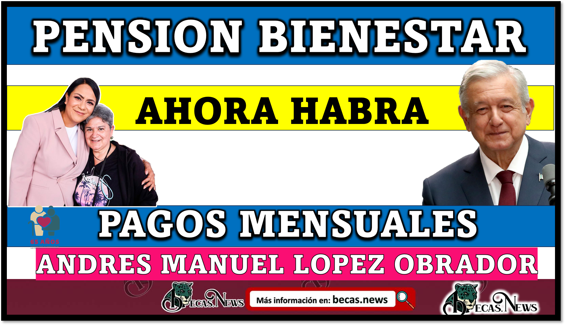 Andres Manuel Lopez Obrador menciona que la Pension del Bienestar sera MENSUAL para los Adultos Mayores