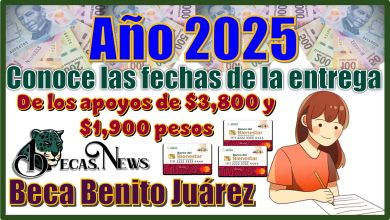 Año 2025 | Conoce las fechas de la entrega de los apoyos de $3,800 y $1,900 pesos de la Beca Benito Juárez 