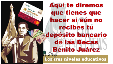 Aquí te diremos que tienes que hacer si aún no recibes tu depósito bancario de las Becas Benito Juárez para los tres niveles educativos