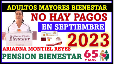Ariadna Montiel Reyes, las fechas de septiembre donde no habrá Pago normal, ni pago doble mucho menos pago adelantado de la Pensión del Bienestar para los Adultos Mayores