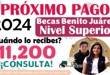 ¡En esta FECHA recibes pago de $11 mil 200 pesos! | Beca Benito Juárez Nivel Superior 2024 