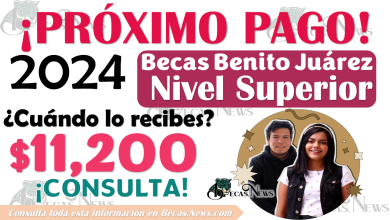 ¡En esta FECHA recibes pago de $11 mil 200 pesos! | Beca Benito Juárez Nivel Superior 2024 