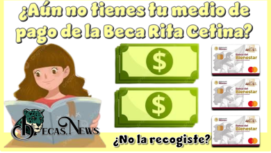 ¿Aún no tienes tu medio de pago de la Beca Rita Cetina?, ¿No la recogiste?