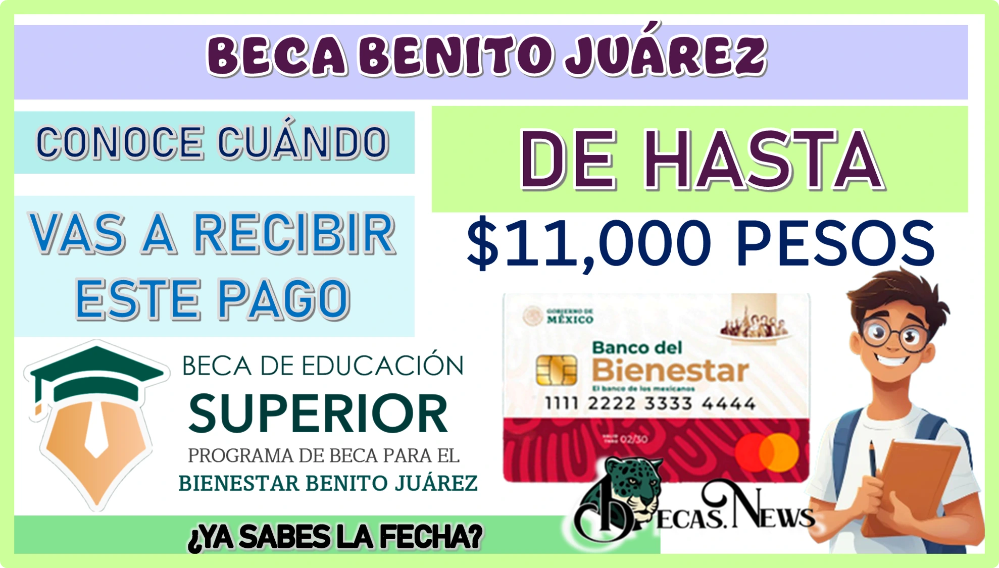 BECA BENITO JUÁREZ: CONOCE CUÁNDO VAS A RECIBIR ESTE PAGO DE HASTA $11,000 PESOS… ¿YA SABES LA FECHA? 