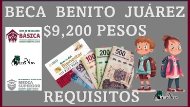 BECA BENITO JUÁREZ | OTORGA UNA AYUDA ECONÓMICA DE $9,200 PESOS | ESTOS SON LOS REQUISITOS PARA OBTENER ESTE APOYO 