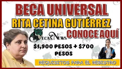 BECA UNIVERSAL RITA CETINA GUTIÉRREZ… CONOCE AQUÍ LOS REQUISITOS QUÉ NECESITAS PARA EL REGISTRO 