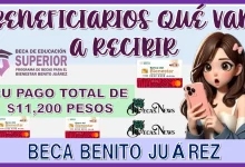 BENEFICIARIOS QUÉ VAN A RECIBIR SU PAGO TOTAL DE $11,200 PESOS DE LA BECA BENITO JUÁREZ...¿LO RECIBEN EN DICIEMBRE?