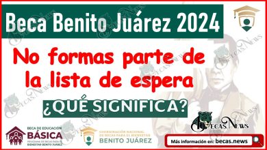Becas Benito Juárez 2024| ¿No formas parte de la lista de espera? ¿Qué significa?