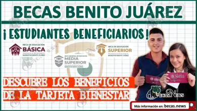 ¡Estudiantes Beneficiarios! Descubre los Beneficios de la Tarjeta Bienestar del Programa de Becas Benito Juárez