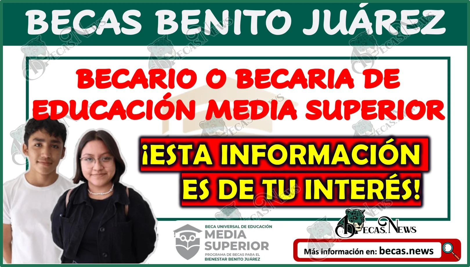 Si ya eres becario o becaria de la Beca Benito Juárez de Educación Media Superior ¡Realiza Esto!