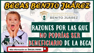 Beca Benito Juárez 2023 | Por estas razones podrías quedarte fuera del padrón de beneficiarios de la Beca de Educación Básica.
