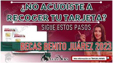 Becas Benito Juárez 2023| Si no recogiste tu Tarjeta del Bienestar ¡sigue estos pasos!