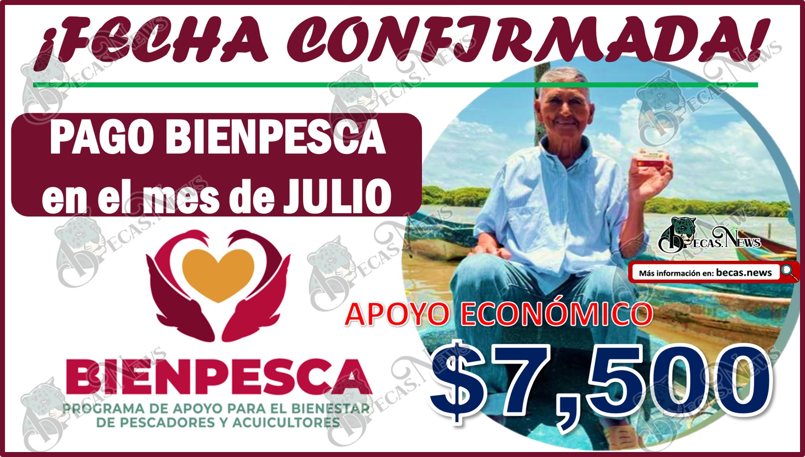 ¡Fecha confirmada! Del PAGO BIENPESCA en el mes de JULIO